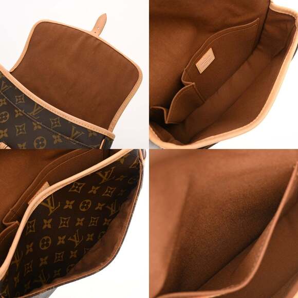 LOUIS VUITTON Authentic Brown Monogram Canvas Shoulder Bag - Picture 10 of 11